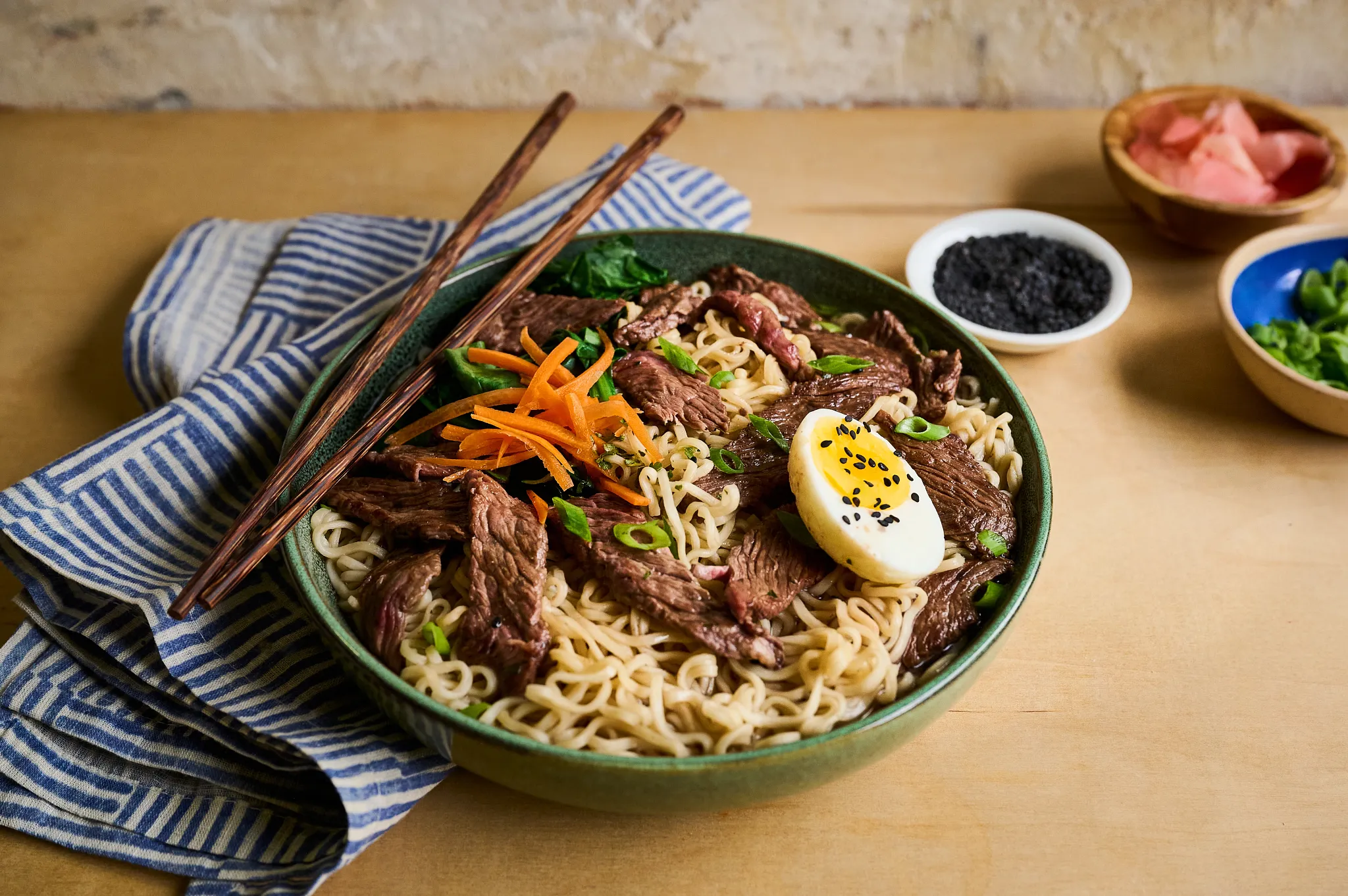 Beef Ramen Noodle Bowl